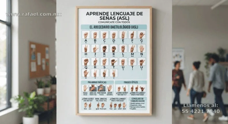 Capacitación en relación al lenguaje braille y de señas para toda la población de la empresa