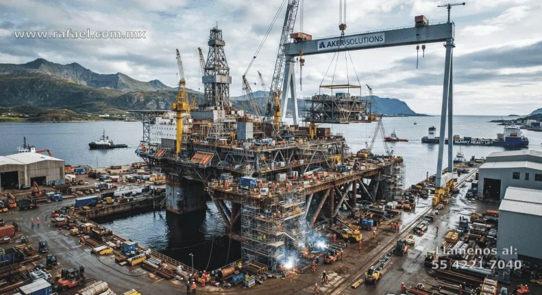 Obra de construcción clasificada como grande a la orilla del mar
