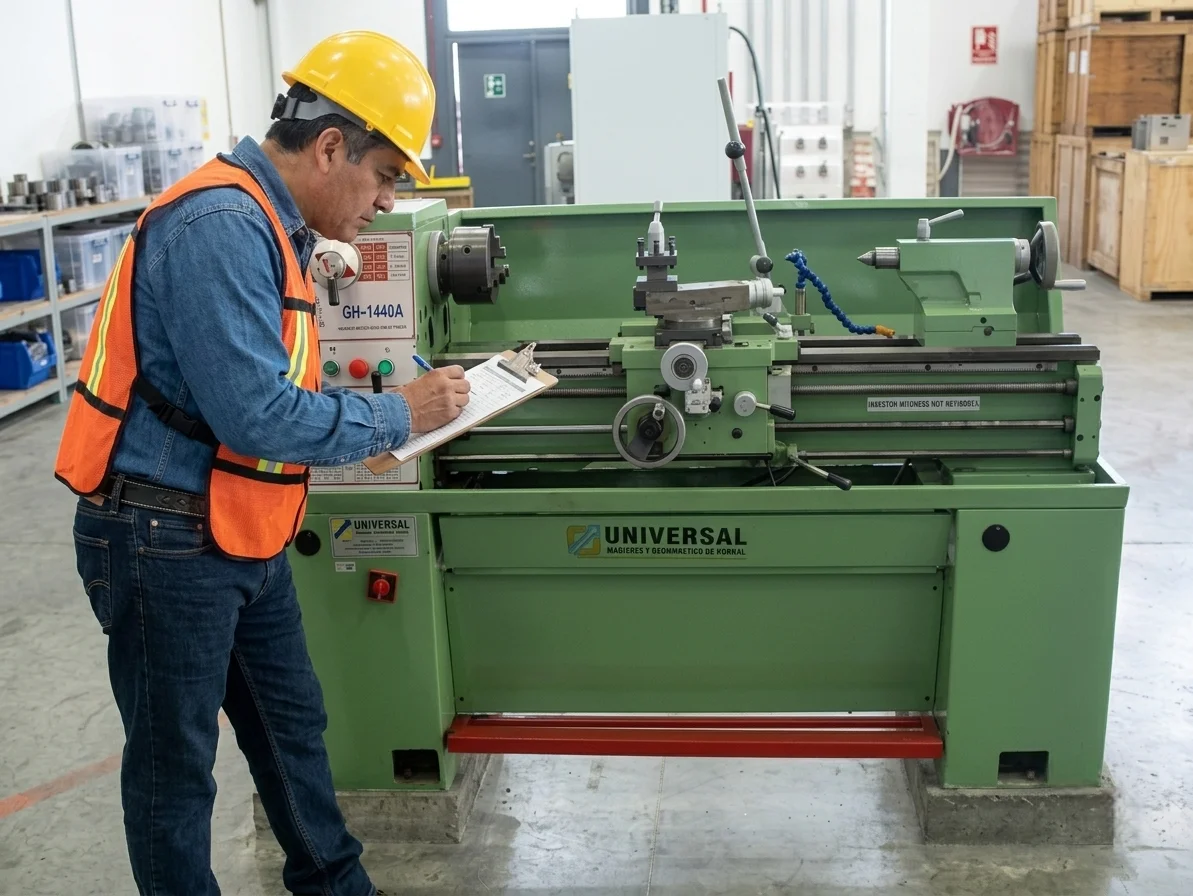 Especialista recopilando información de maquinaria para detectar riesgos inherentes a su operación, calentamiento y proyección de material