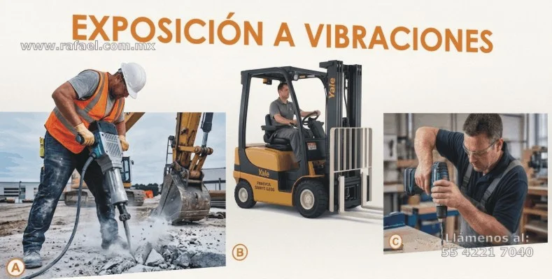 Informar a los trabajadores de los efectos por vibraciones, 3 de los principales trabajos