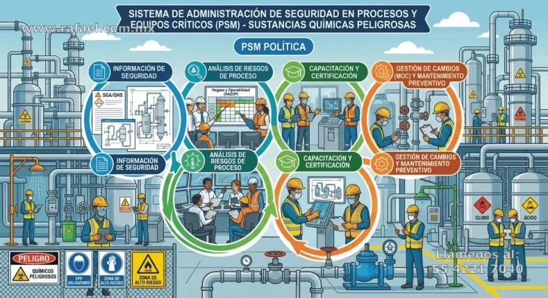 Política de seguridad y salud laboral en materia de administración de seguridad en los procesos y equipos críticos