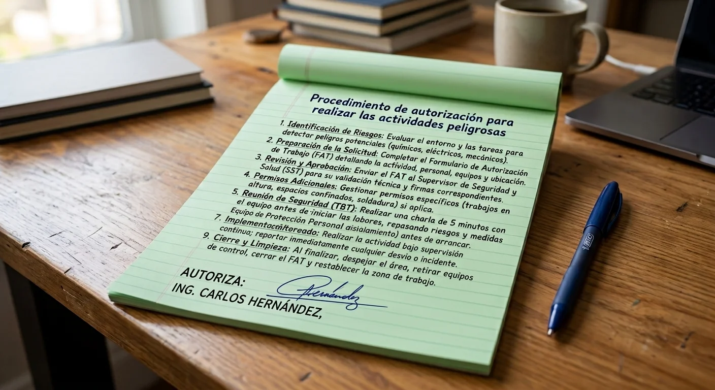 Representantes firmando el acta de verificación de cumplimiento de seguridad contra incendios