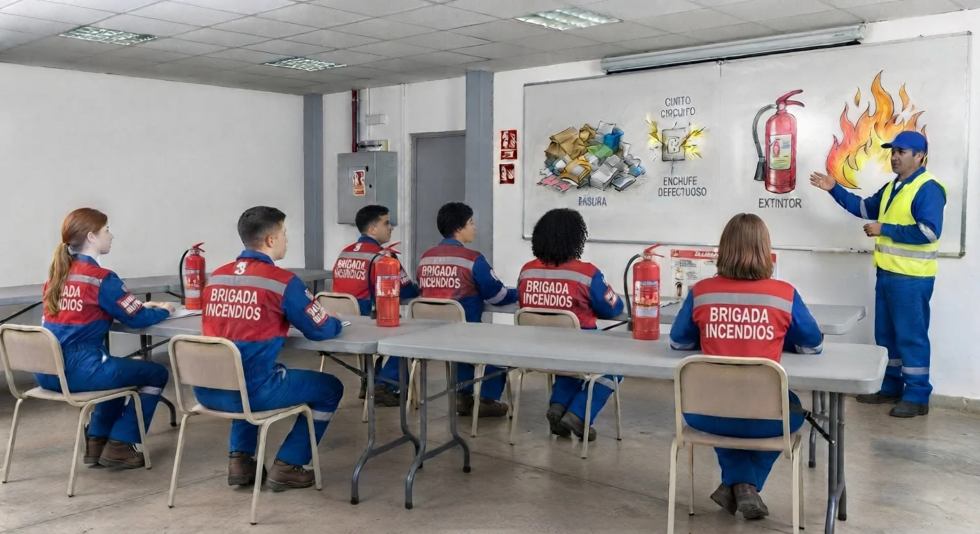 Capacitación del programa anual teórico práctico en prevención de incendios para trabajadores
