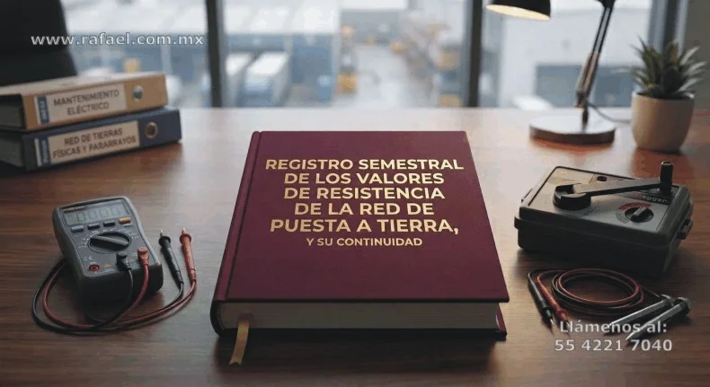 Registro de los valores de resistencia de las tierras físicas, y los equipos utilizados para ello