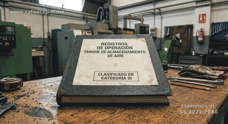 Bitácora de la operación de un recipiente en categoría 3