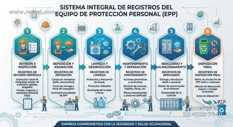 Sistema integral de registros del equipo de protección personal