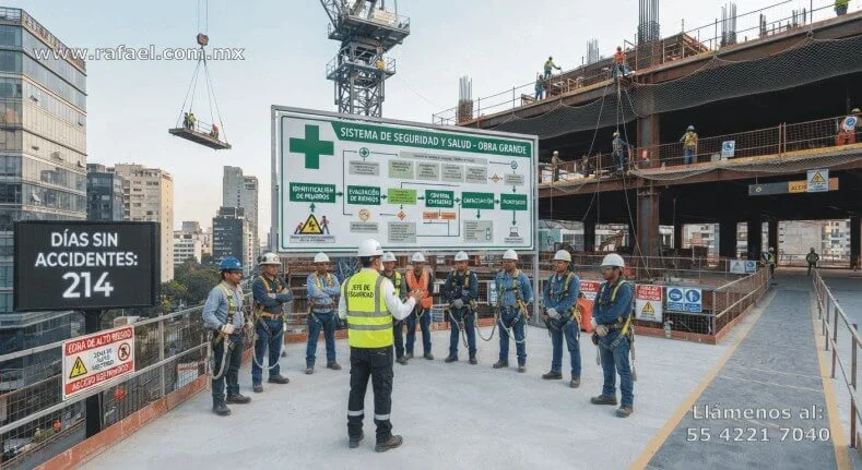 Capacitación del personal de una obra para implementar el sistema de seguridad